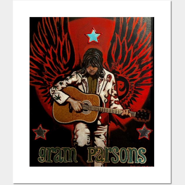 Gram Parsons Wall Art by Raybomusic01